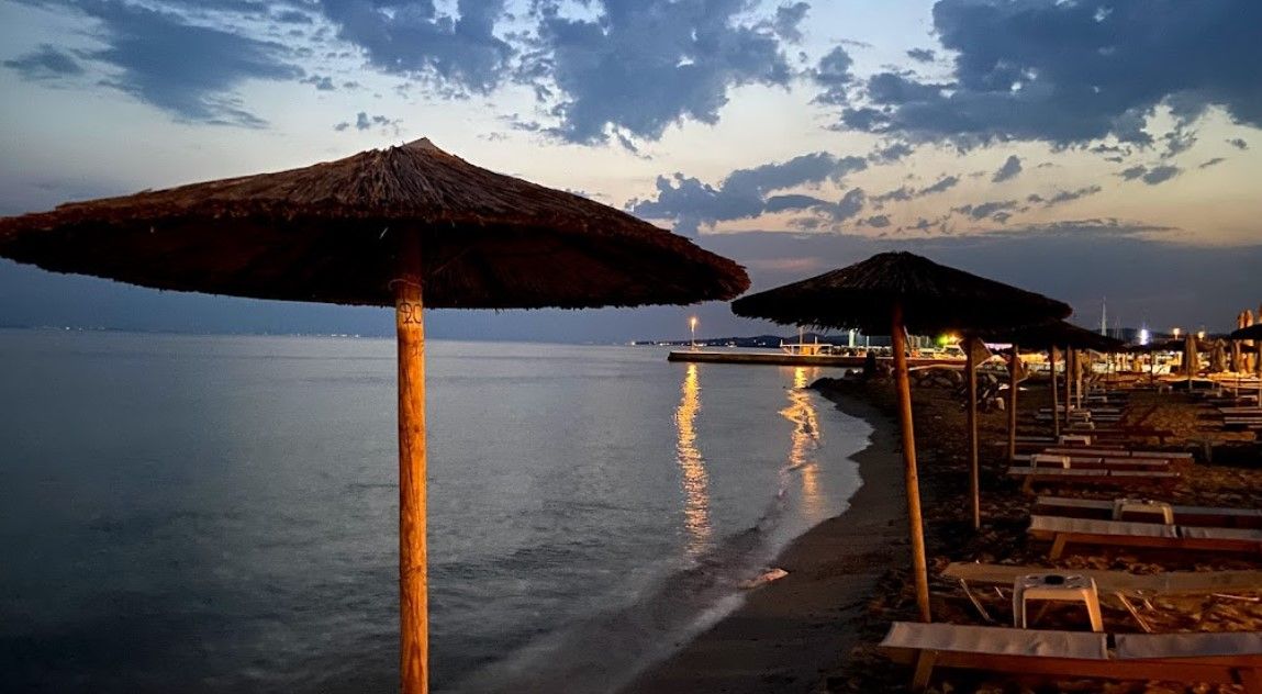 sunset nikiti beach