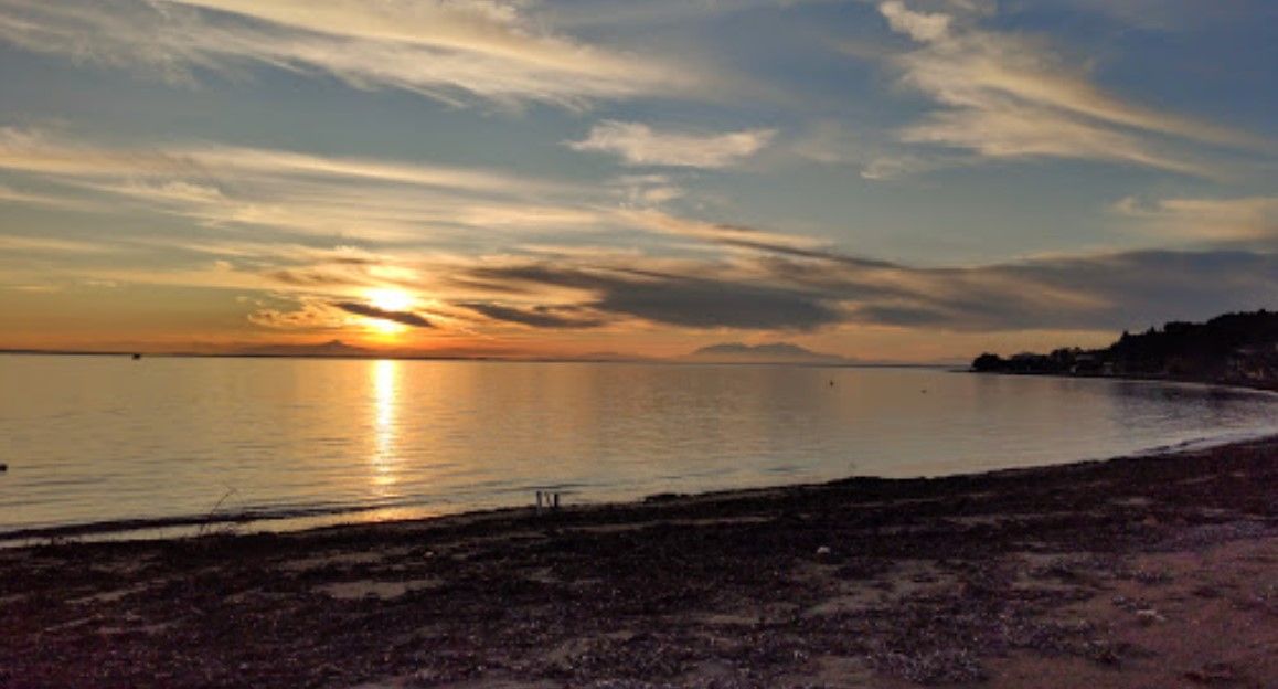 Psakoudia beach sunset